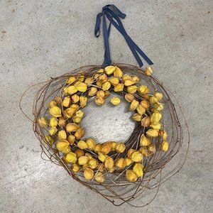 Magnolia Golden Lantern Wreath